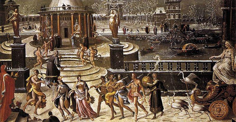 Antoine Caron The Triumph of Winter France oil painting art